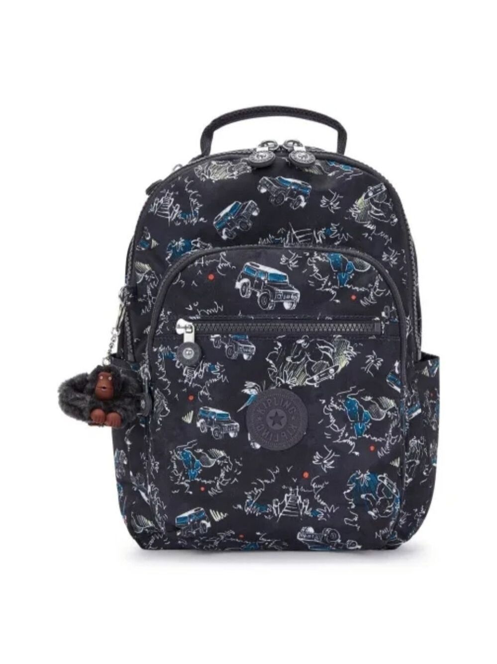 Kipling Seoul S 14L Backpack, Jungle Print, Laptop Compatible